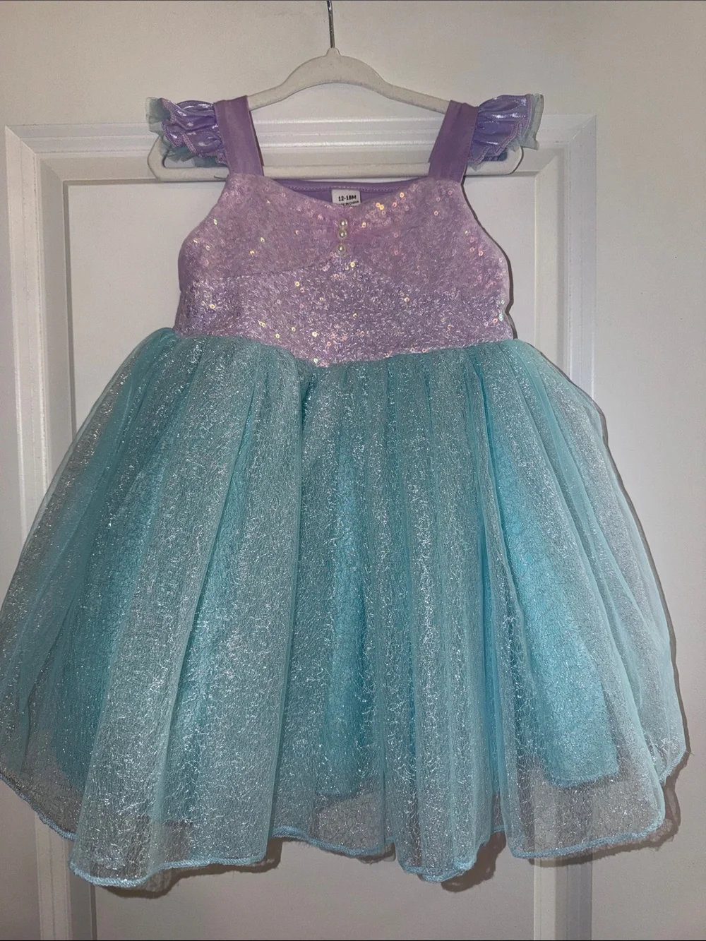 Girls Sparkle Mermaid Costume Dress - 12/18 Months